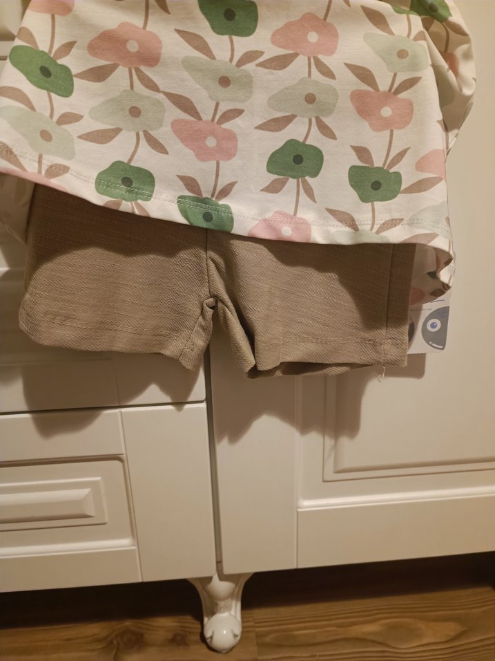 Kız Çocuk Pembe Bohem Desenli  Şortlu Elbise - Görsel 3