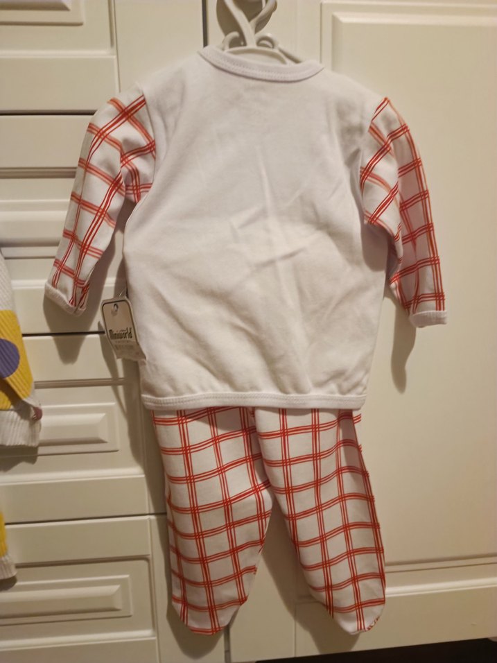 Bebek Erkek Renkli Pamuklu Uzun Kollu Takım - Görsel 2