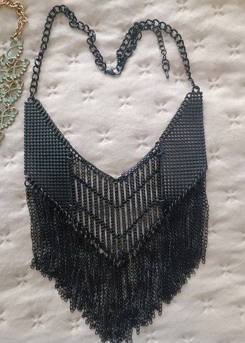 Bohem Tarzda Mini Boncuklu Kolye - Görsel 3