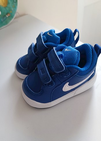 Nike Erkek Çocuk Mavi Spor Ayakkabı Velcro
