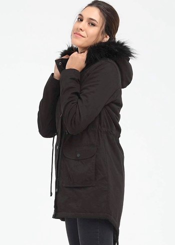 LOFT MARKA KÜRKLÜ KADIN MONT KABAN - Görsel 2