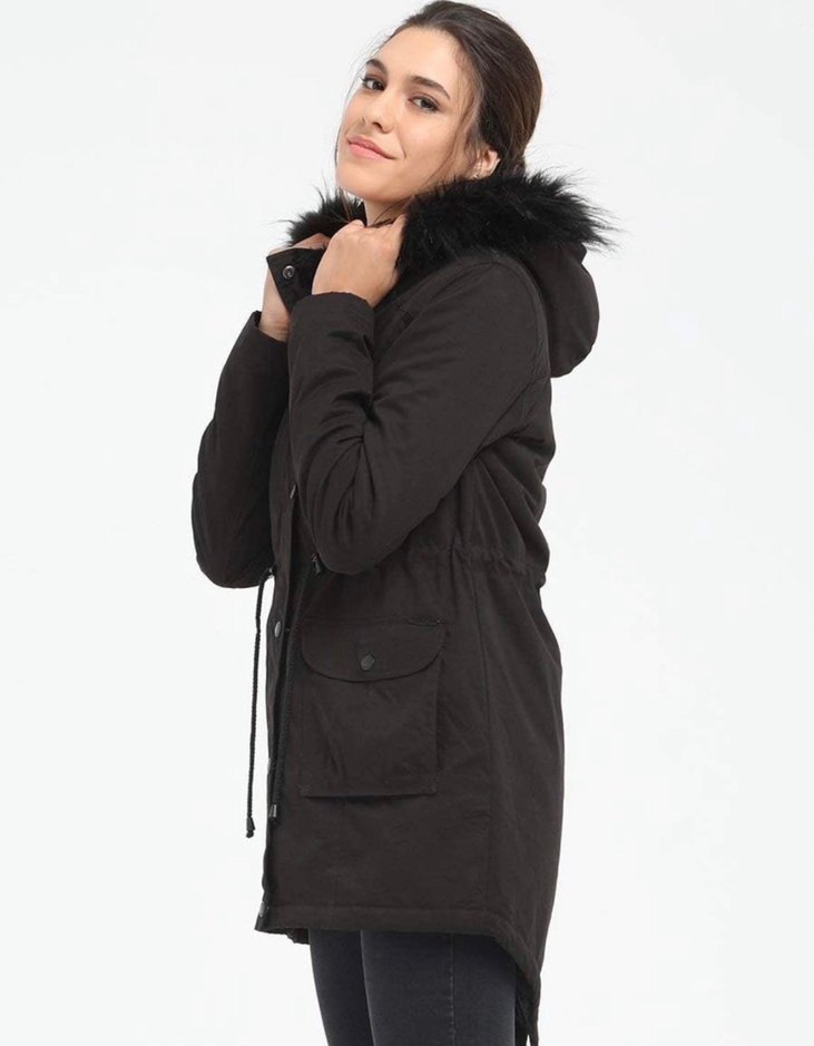 LOFT MARKA KÜRKLÜ KADIN MONT KABAN - Görsel 2