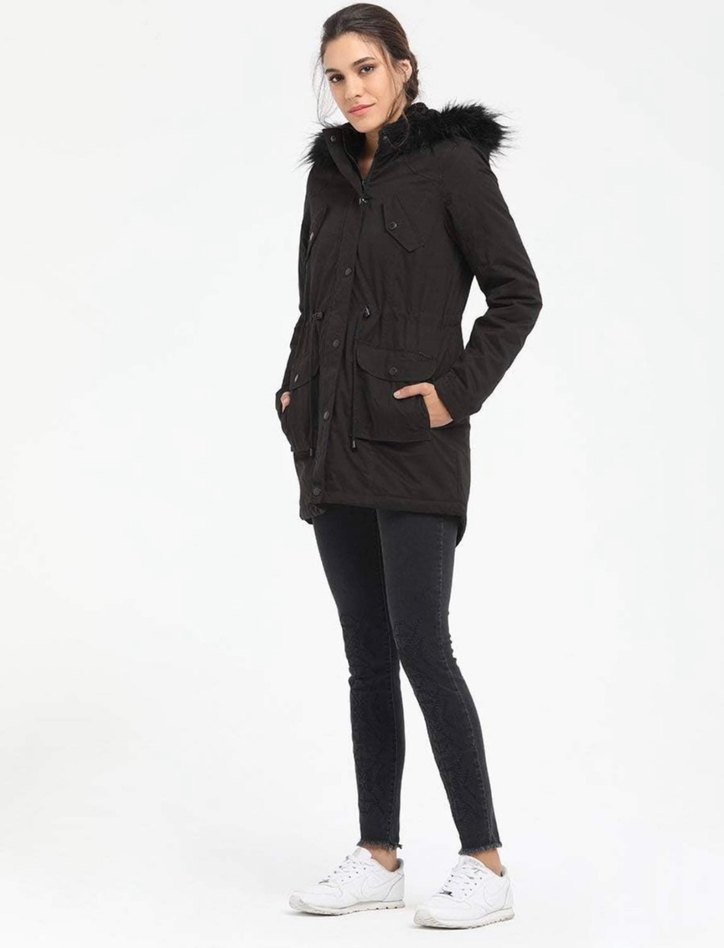 LOFT MARKA KÜRKLÜ KADIN MONT KABAN - Görsel 4