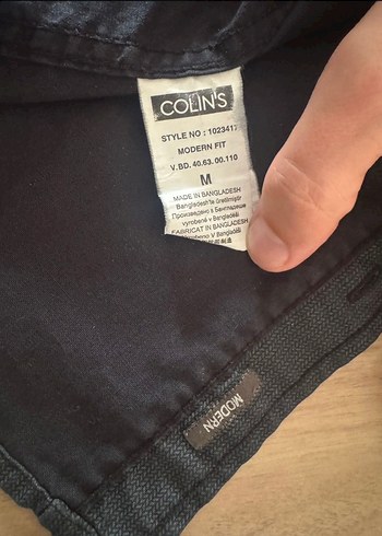 ColinS Marka Siyah Erkek Gömlek Modern Seri - Görsel 5