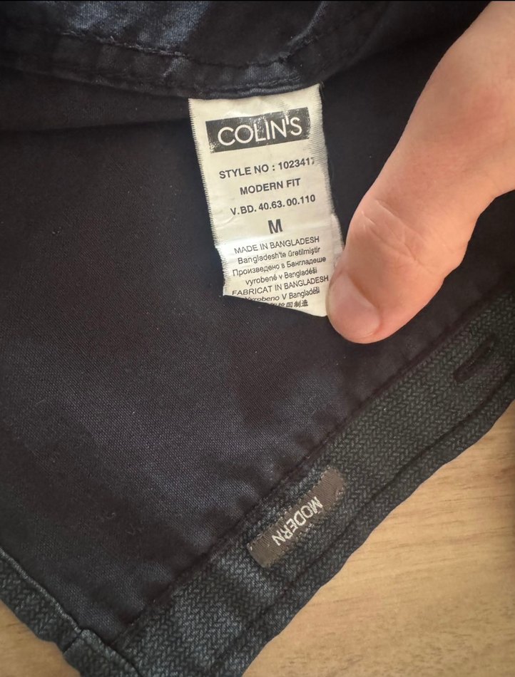 ColinS Marka Siyah Erkek Gömlek Modern Seri - Görsel 5
