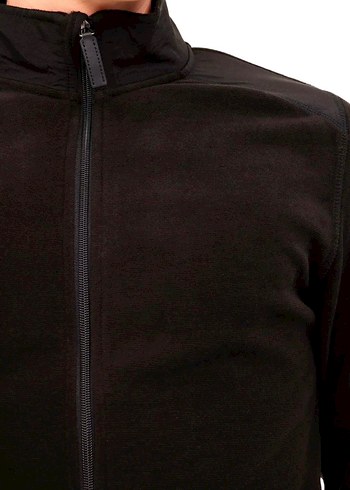 LUMBERJACK Erkek Siyah Fermuarlı Polar Sıfır Etiketli - Görsel 4