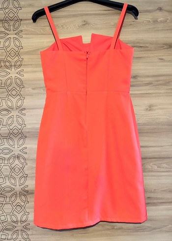 Nar Çiçeği ince askılı Kalem Elbise - Görsel 5