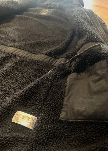 Mavi Marka Siyah Uzun Mont içi Polarlı - Görsel 3