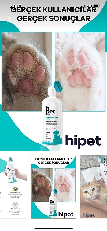  Kedi Pati temizleme köpüğü