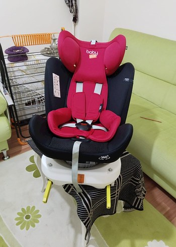 Çocuk oto koltuğu izofixli 360 derece - Görsel 9