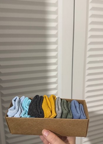 Erkek Çocuk Çok Renkli Düz Çorap Seti yenidogan - Görsel 2