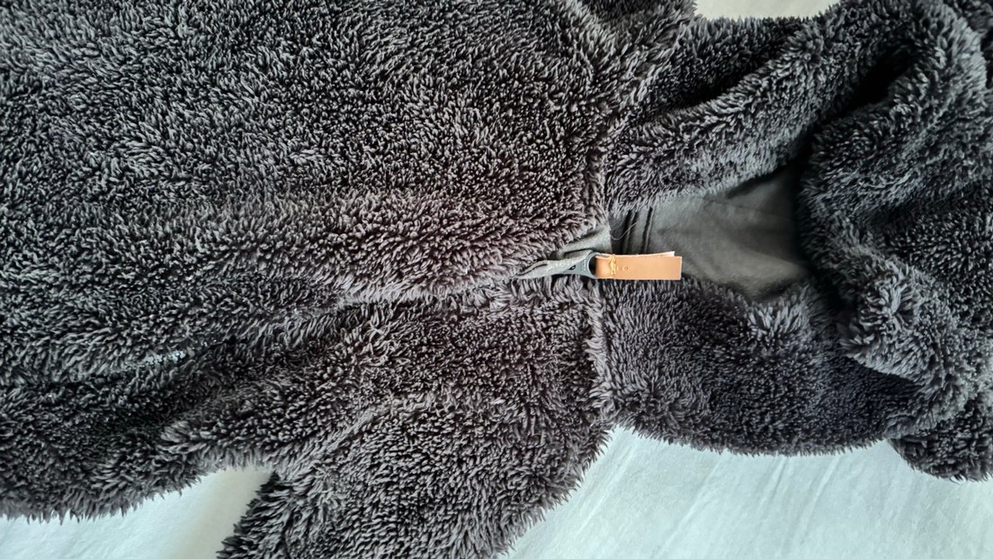 Gri Peluş Bebek Tulumu - Görsel 2