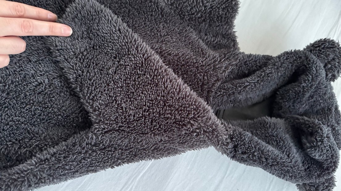 Gri Peluş Bebek Tulumu - Görsel 3