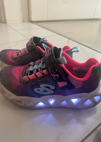 Kız Çocuk Renkli Işıklı Spor Ayakkabı - Görsel 2