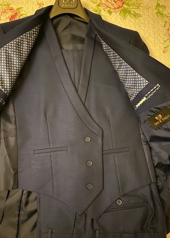 Klasik Lacivert Erkek Takım Elbise - Görsel 3