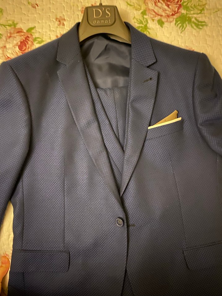 Klasik Lacivert Erkek Takım Elbise - Görsel 2