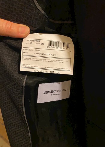 Düğmeli Siyah Erkek Takım Elbise Damatlık - Görsel 2