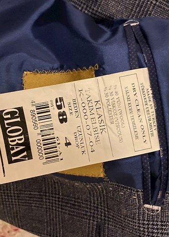 Gri Erkek Ceket, Düğmeli, Normal Boy - Görsel 2