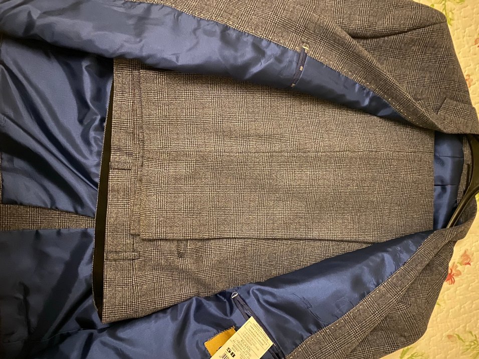 Gri Erkek Ceket, Düğmeli, Normal Boy - Görsel 3