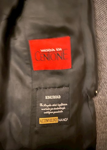 Gri Erkek Uzun Düğmeli Palto - Görsel 3