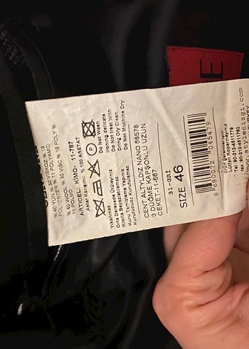 Gri Erkek Uzun Düğmeli Palto - Görsel 5