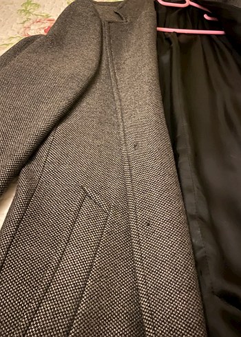 Gri Erkek Uzun Düğmeli Palto - Görsel 4