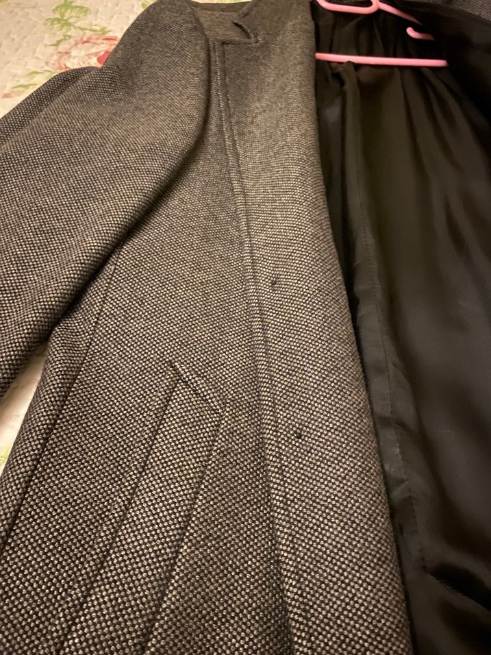 Gri Erkek Uzun Düğmeli Palto - Görsel 4