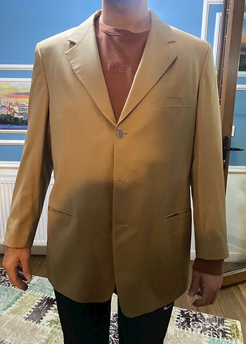 Bej Parlak Erkek Ceket Regular Fit - Görsel 2