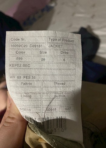 Bej Parlak Erkek Ceket Regular Fit - Görsel 7