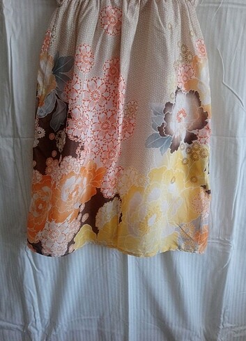 40 Beden Çiçekli yazlık elbise