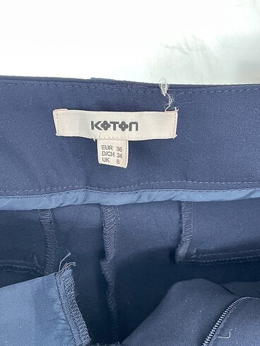 36 Beden lacivert Renk Koton Kumaş Pantolon %70 İndirimli.