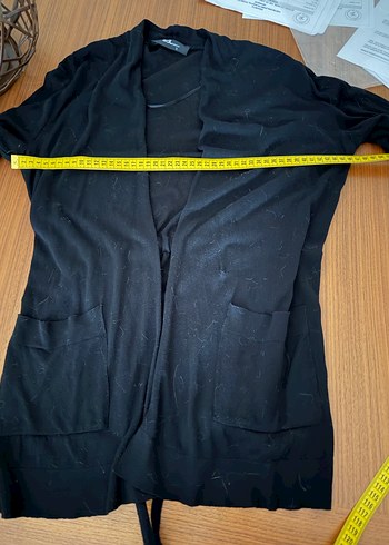 Siyah Kuşaklı Kadın Midi Hırka - Görsel 5