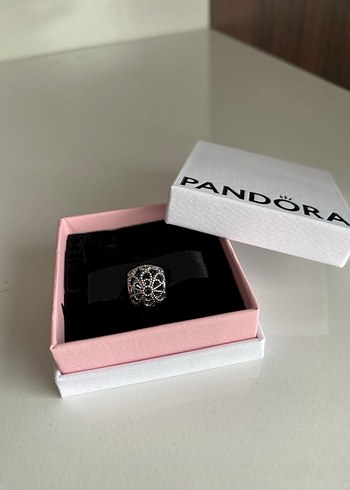 Pandora kafes işi gül charm - Görsel 2
