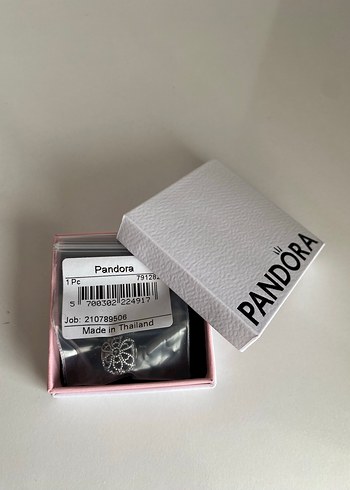Pandora kafes işi gül charm - Görsel 5