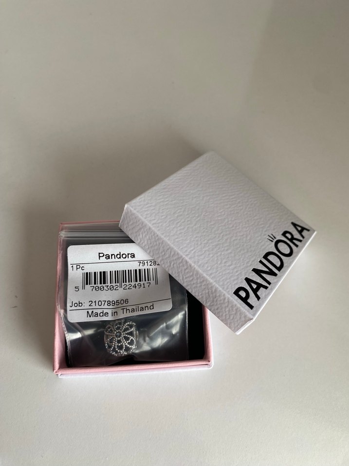 Pandora kafes işi gül charm - Görsel 5