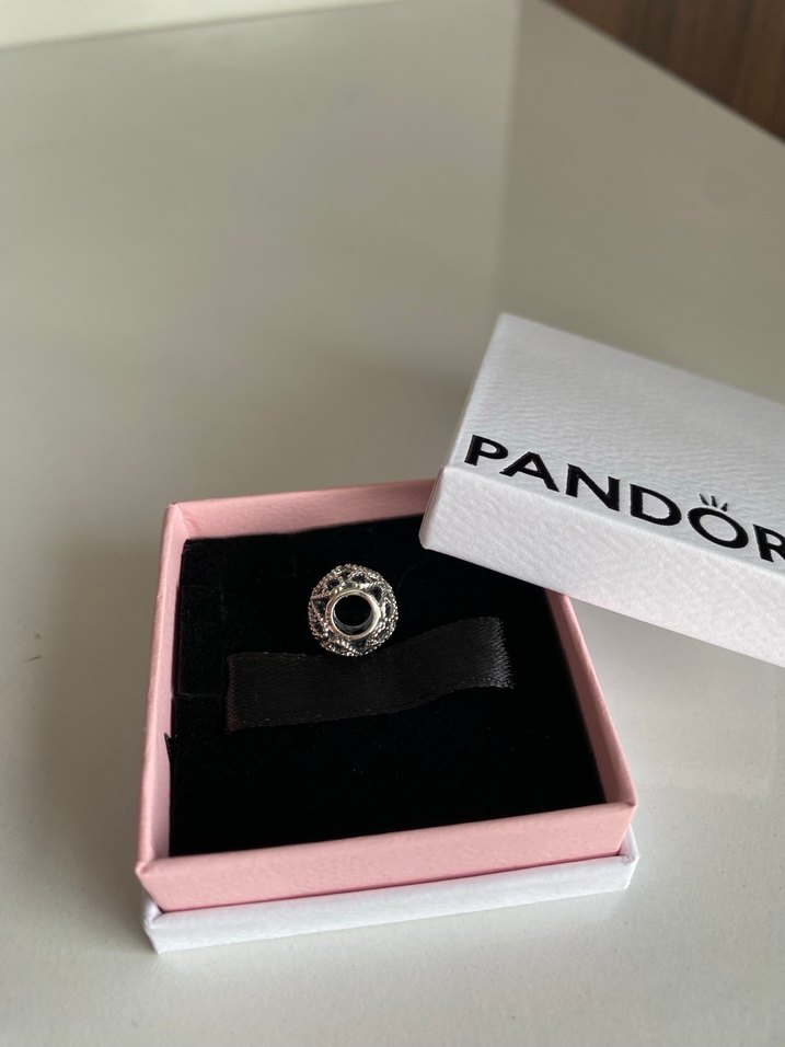 Pandora kafes işi gül charm - Görsel 3