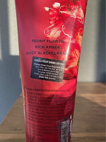 Beden Renk Victorias Secret Peony Amber Losyon
