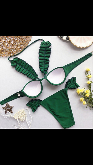 s Beden Yeşil bikini