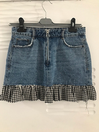 Zara pötikare jean etek