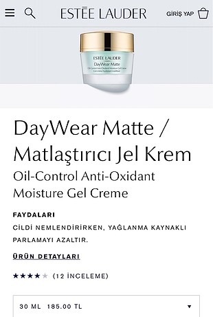 Estee Lauder Yoğun nemlendirici krem