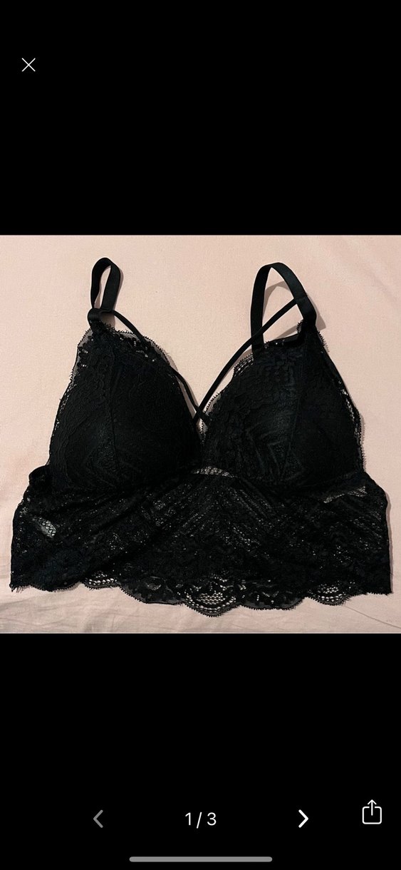 Siyah Dantel Gotik Bralet - Görsel 2