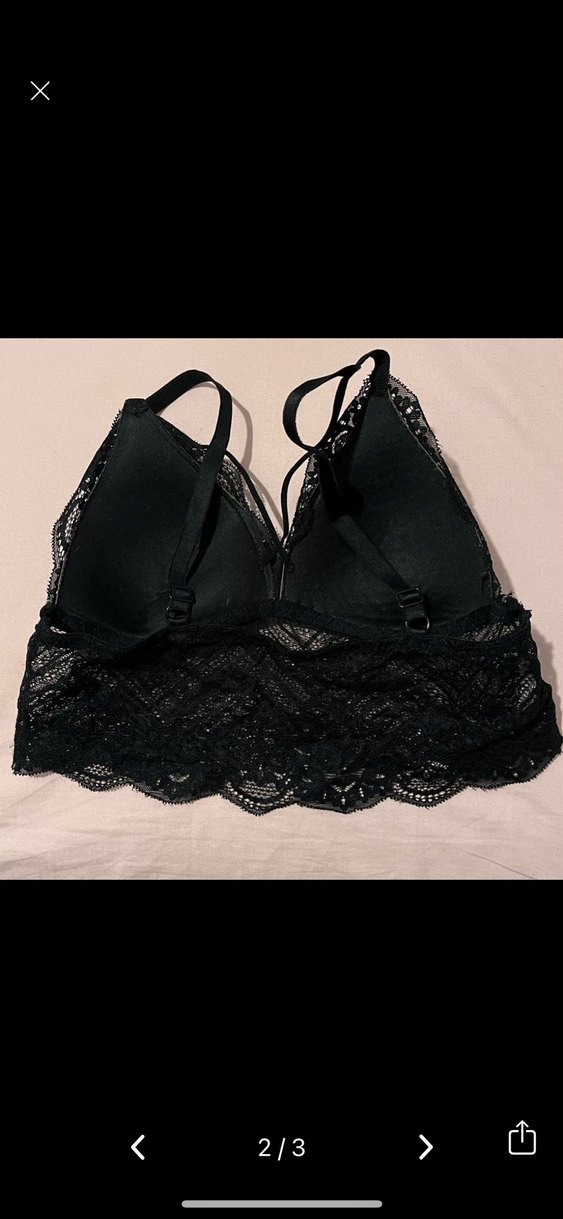 Siyah Dantel Gotik Bralet - Görsel 3