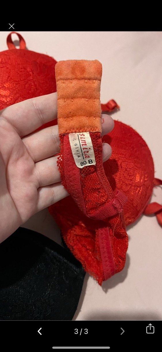 Kırmızı ve Siyah Dantelli Goth Sütyenler - Görsel 3