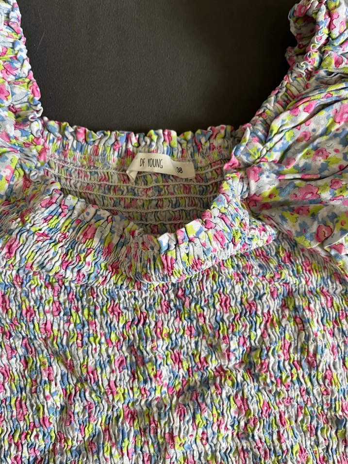 Kadın Çok Renkli Şort Tulum - Görsel 2