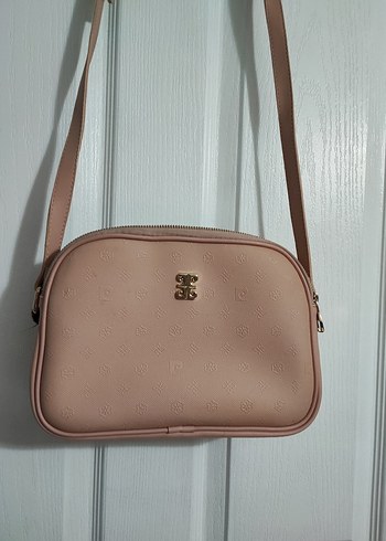 Pierre Cardin Bej Deri Kadın Çapraz Çanta