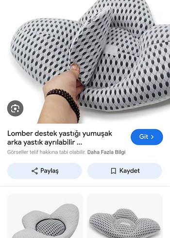 3D Havalı Mavi Gri Lomber Maternity Yastık - Görsel 3