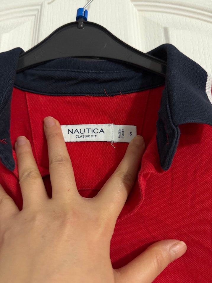 Düğmeli Kısa Kollu Kırmızı Polo Tişört - Görsel 3