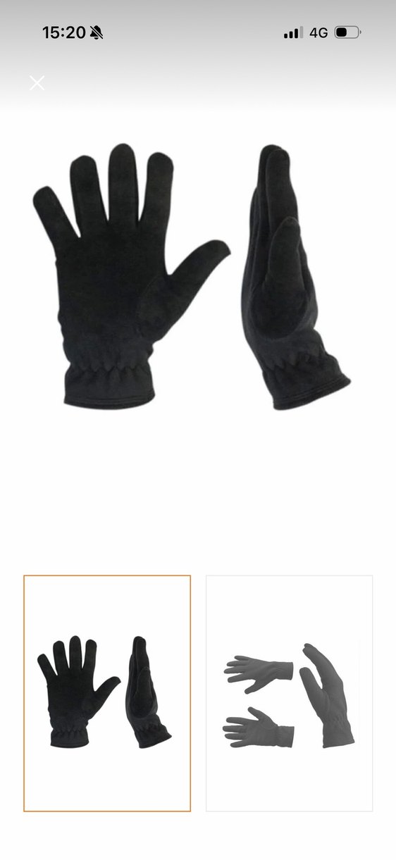 Siyah polar eldiven - Görsel 2