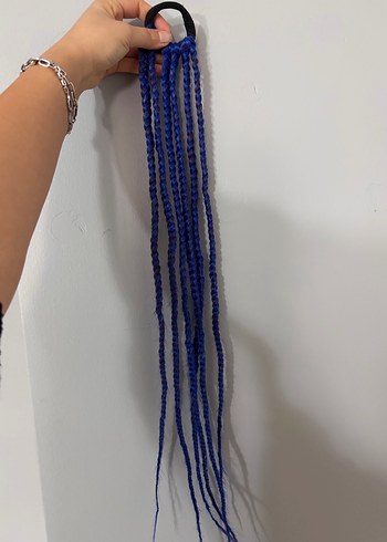 Mavi Püsküllü Bohem Saç Aksesuarı - Görsel 2