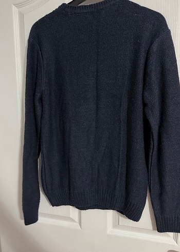 Erkek Gri Örgü Bisiklet Yaka Kazak - Görsel 3